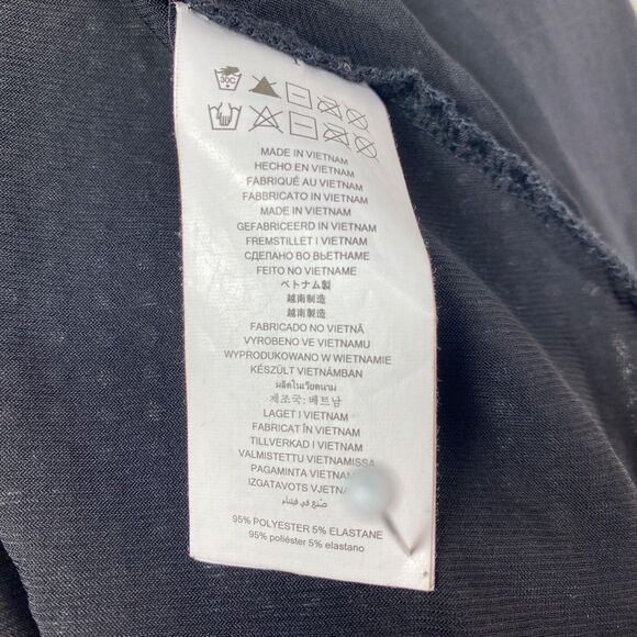 Michael Michael Kors Black Gold Studded Dress XS Drop Waist Flounces 3/4 Sleeves - Picture 12 of 13